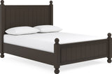 Kellie Bourbon California King Panel Bed