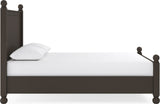 Kellie Bourbon California King Panel Bed