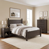 Kellie Bourbon California King Panel Bed