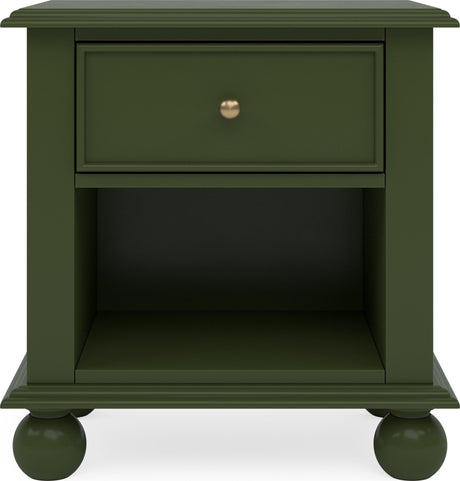 Kellie Juniper 1-Drawer Nightstand by Modus Furniture at Eve Furniture