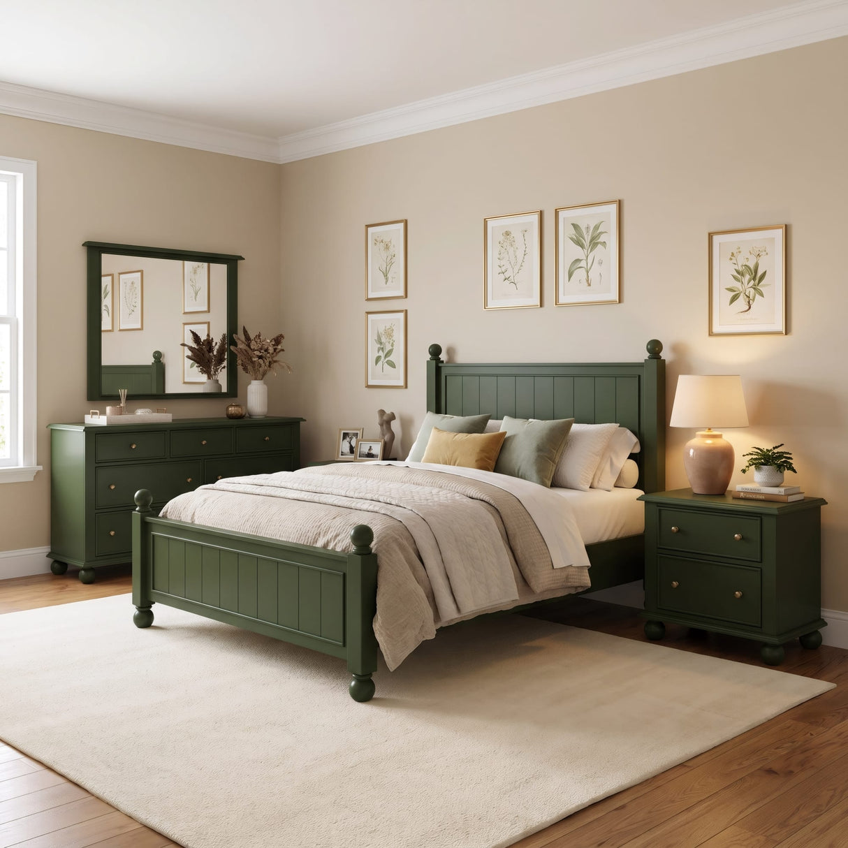 Kellie Juniper 2-Drawer Nightstand