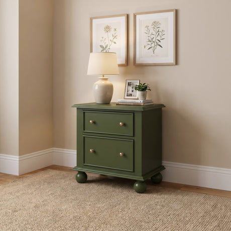 Kellie Juniper 2-Drawer Nightstand by Modus Furniture at Eve Furniture