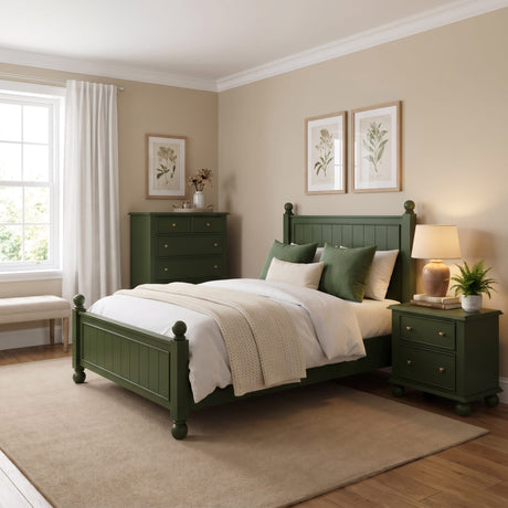 Kellie Juniper Queen Panel Bed by Modus Furniture at Eve Furniture