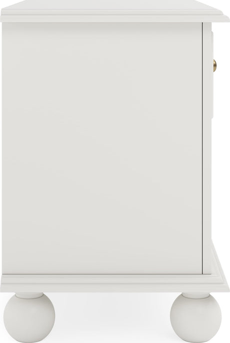 Kellie Milkstone 1-Drawer Nightstand by Modus Furniture at Eve Furniture