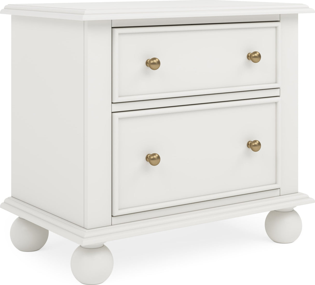 Kellie Milkstone 2-Drawer Nightstand