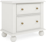 Kellie Milkstone 2-Drawer Nightstand