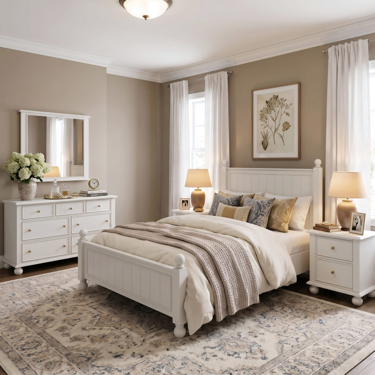 Kellie Milkstone 2-Drawer Nightstand