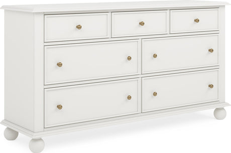Kellie Milkstone 7-Drawer Dresser by Modus Furniture at Eve Furniture