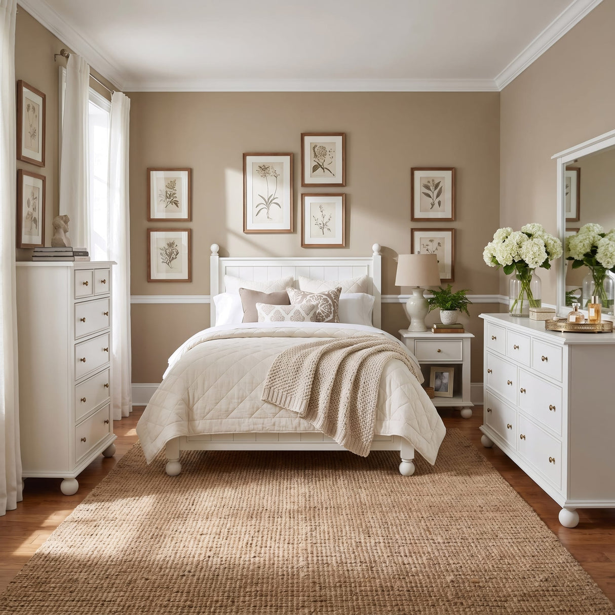 Kellie Milkstone King Panel Bed