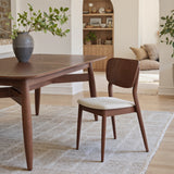 Kellua Beige & Walnut Dining Chair (Set of 2) by Zuomod at Eve Furniture
