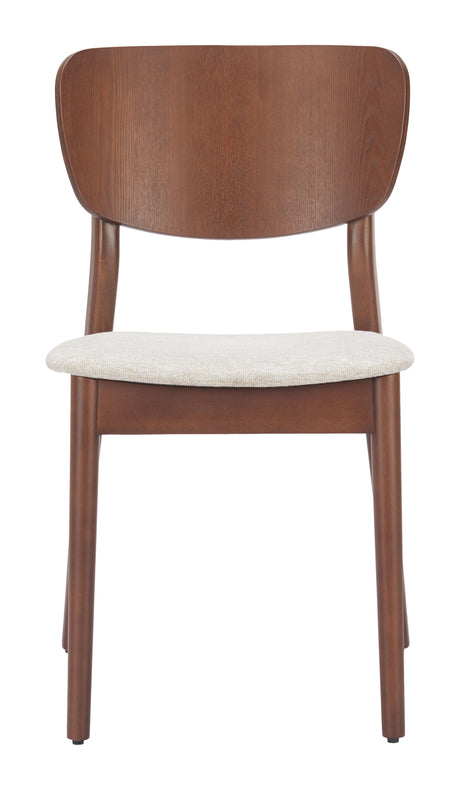 Kellua Beige & Walnut Dining Chair (Set of 2) by Zuomod at Eve Furniture