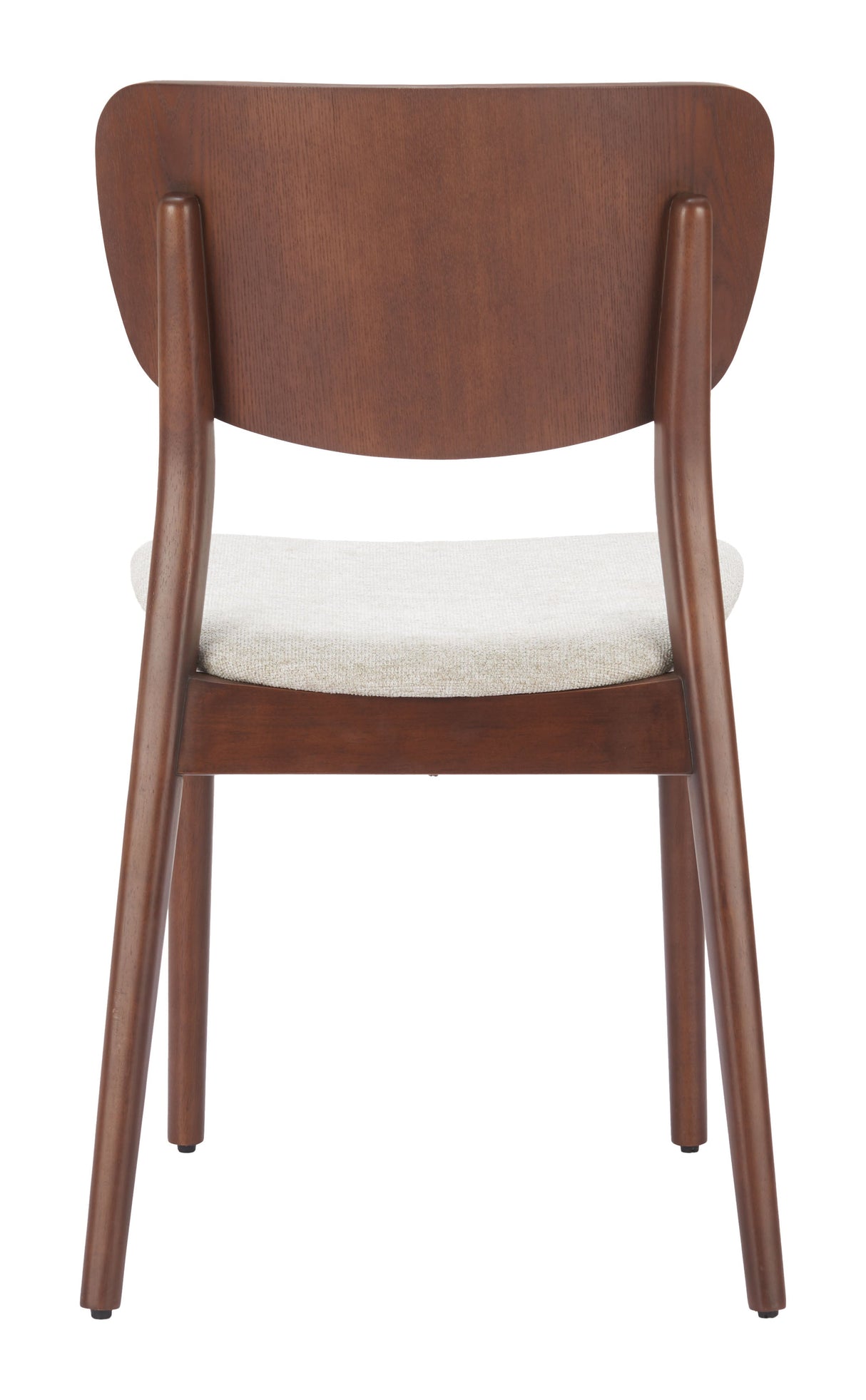 Kellua Beige & Walnut Dining Chair (Set of 2) by Zuomod at Eve Furniture