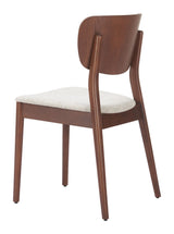 Kellua Beige & Walnut Dining Chair (Set of 2) by Zuomod at Eve Furniture