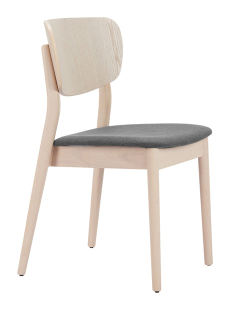 Kellua Gray & Natural Dining Chair (Set of 2) by Zuomod at Eve Furniture
