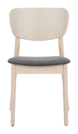 Kellua Gray & Natural Dining Chair (Set of 2) by Zuomod at Eve Furniture