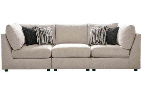 Kellway Bisque 3-Piece Modular Sofa by Ashley at Eve Furniture
