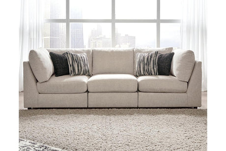 Kellway Bisque 3-Piece Modular Sofa by Ashley at Eve Furniture