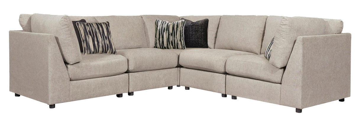 Kellway Bisque 5-Piece Modular Sectional by Ashley at Eve Furniture