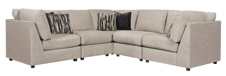 Kellway Bisque 5-Piece Modular Sectional by Ashley at Eve Furniture
