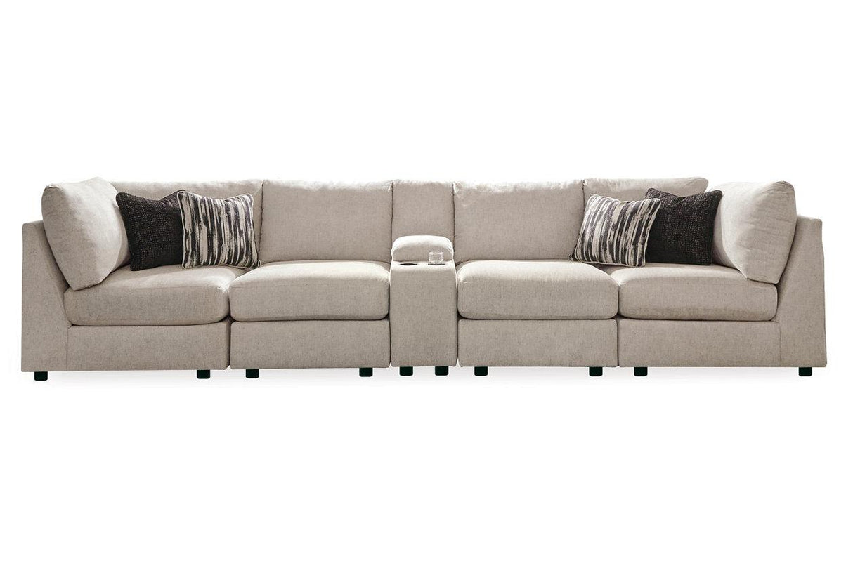 Kellway Bisque 5-Piece Sectional by Ashley at Eve Furniture