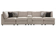 Kellway Bisque 5-Piece Sectional by Ashley at Eve Furniture