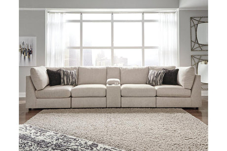 Kellway Bisque 5-Piece Sectional by Ashley at Eve Furniture