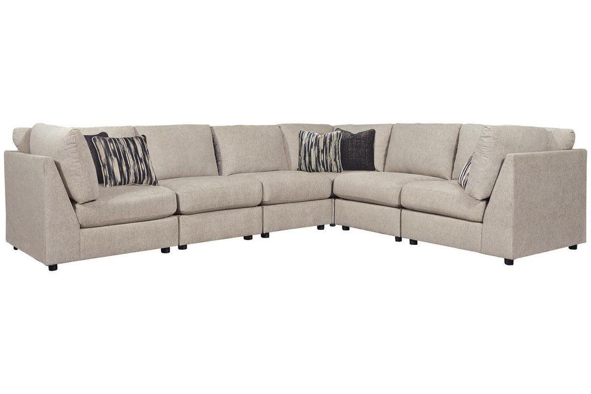 Kellway Bisque 6-Piece Modular Sectional by Ashley at Eve Furniture