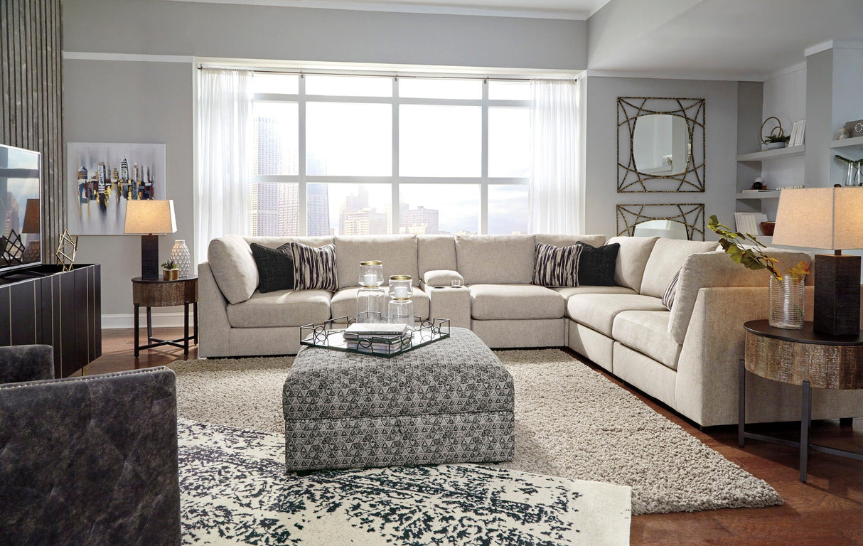 Kellway Bisque 7-Piece Modular Sectional by Ashley at Eve Furniture