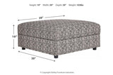 Kellway Bisque Ottoman With Storage by Ashley at Eve Furniture