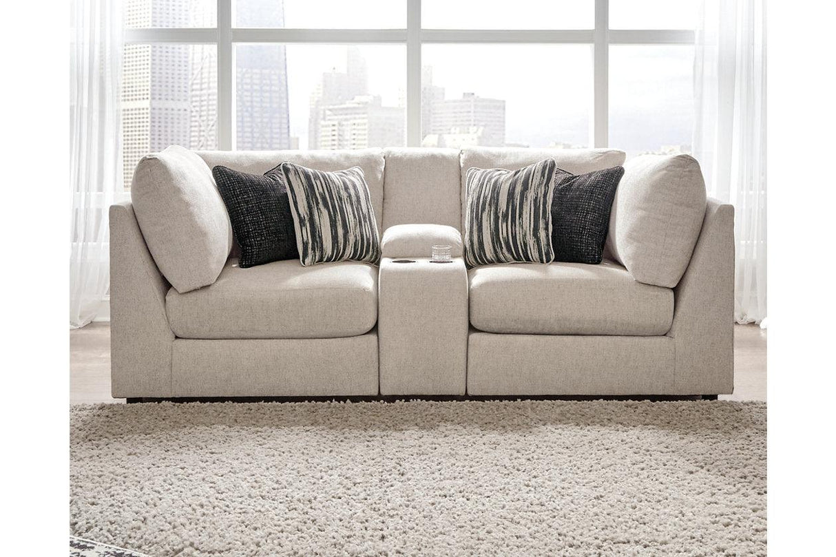 Kellway Bisque 3-Piece Loveseat by Ashley at Eve Furniture