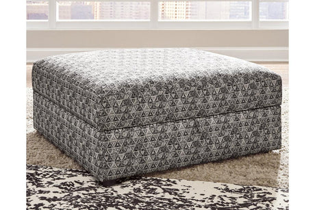 Kellway Bisque Ottoman With Storage by Ashley at Eve Furniture