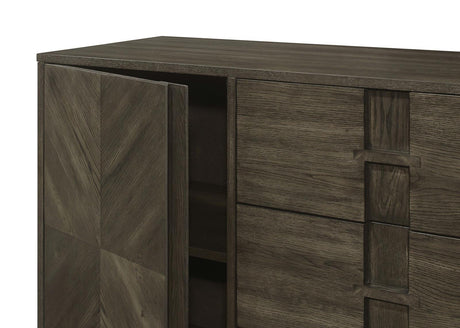 Kelly Dark Grey 3-drawer Storage Dining Sideboard Server by Coaster at Eve Furniture