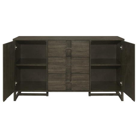 Kelly Dark Grey 3-drawer Storage Dining Sideboard Server by Coaster at Eve Furniture