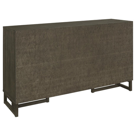 Kelly Dark Grey 3-drawer Storage Dining Sideboard Server by Coaster at Eve Furniture