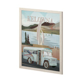 Kelowna Go Canada (L) by Mercana Studio a Hand Embellished Framed Art Decograph Print by Mercana at Eve Furniture