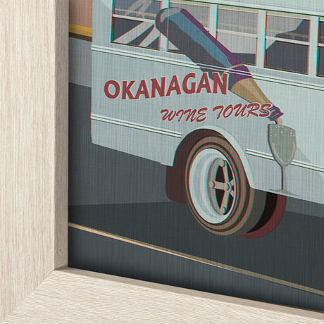 Kelowna Go Canada (L) by Mercana Studio a Hand Embellished Framed Art Decograph Print by Mercana at Eve Furniture
