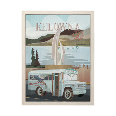 Kelowna Go Canada (L) by Mercana Studio a Hand Embellished Framed Art Decograph Print by Mercana at Eve Furniture