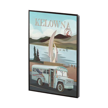 Kelowna Go Canada (S) by Mercana Studio a Hand Embellished Framed Art Decograph Print by Mercana at Eve Furniture