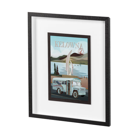 Kelowna Go Canada (SM) by Mercana Studio a Hand Embellished Decograph Framed Art Print by Mercana at Eve Furniture
