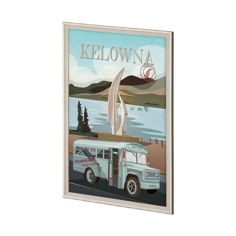 Kelowna Go Canada (XL) by Mercana Studio a Hand Embellished Decograph Framed Art Print under Glass by Mercana at Eve Furniture