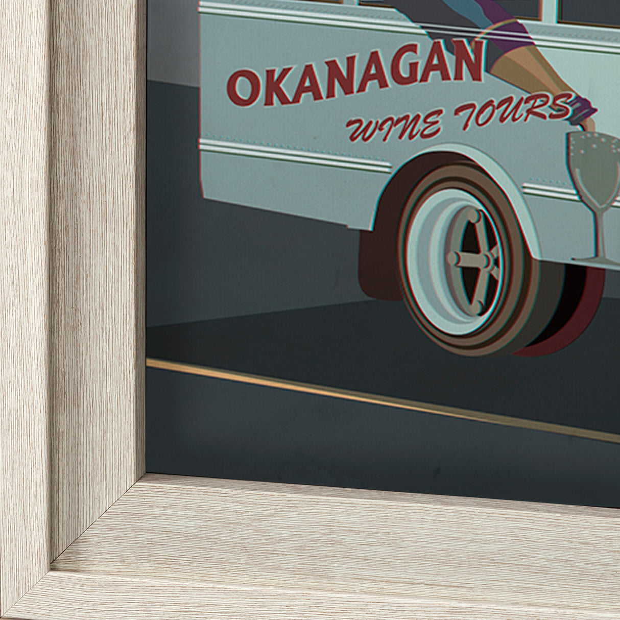 Kelowna Go Canada (XL) by Mercana Studio a Hand Embellished Decograph Framed Art Print under Glass by Mercana at Eve Furniture