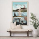 Kelowna Go Canada (XL) by Mercana Studio a Hand Embellished Decograph Framed Art Print under Glass by Mercana at Eve Furniture
