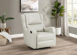 Kelsey Ivory Upholstered Recliner Chair by Coaster at Eve Furniture