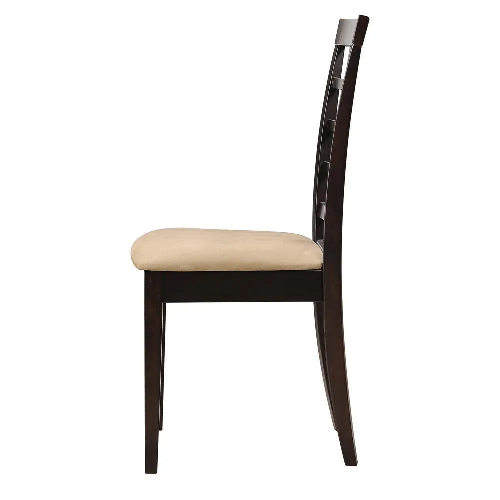 Kelso Cappuccino Lattice Back Dining Chairs, Set of 2 by Coaster at Eve Furniture