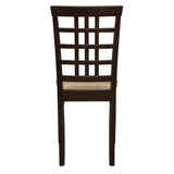 Kelso Cappuccino Lattice Back Dining Chairs, Set of 2 by Coaster at Eve Furniture
