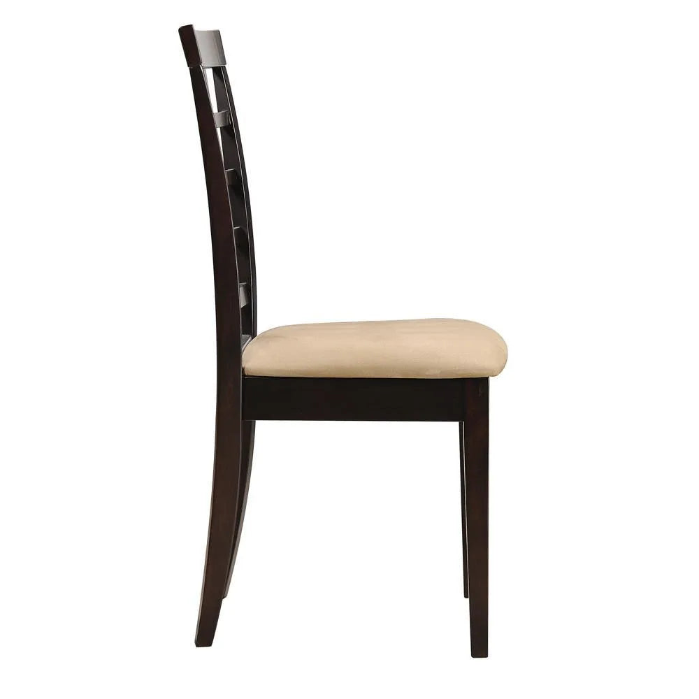 Kelso Cappuccino Lattice Back Dining Chairs, Set of 2 by Coaster at Eve Furniture