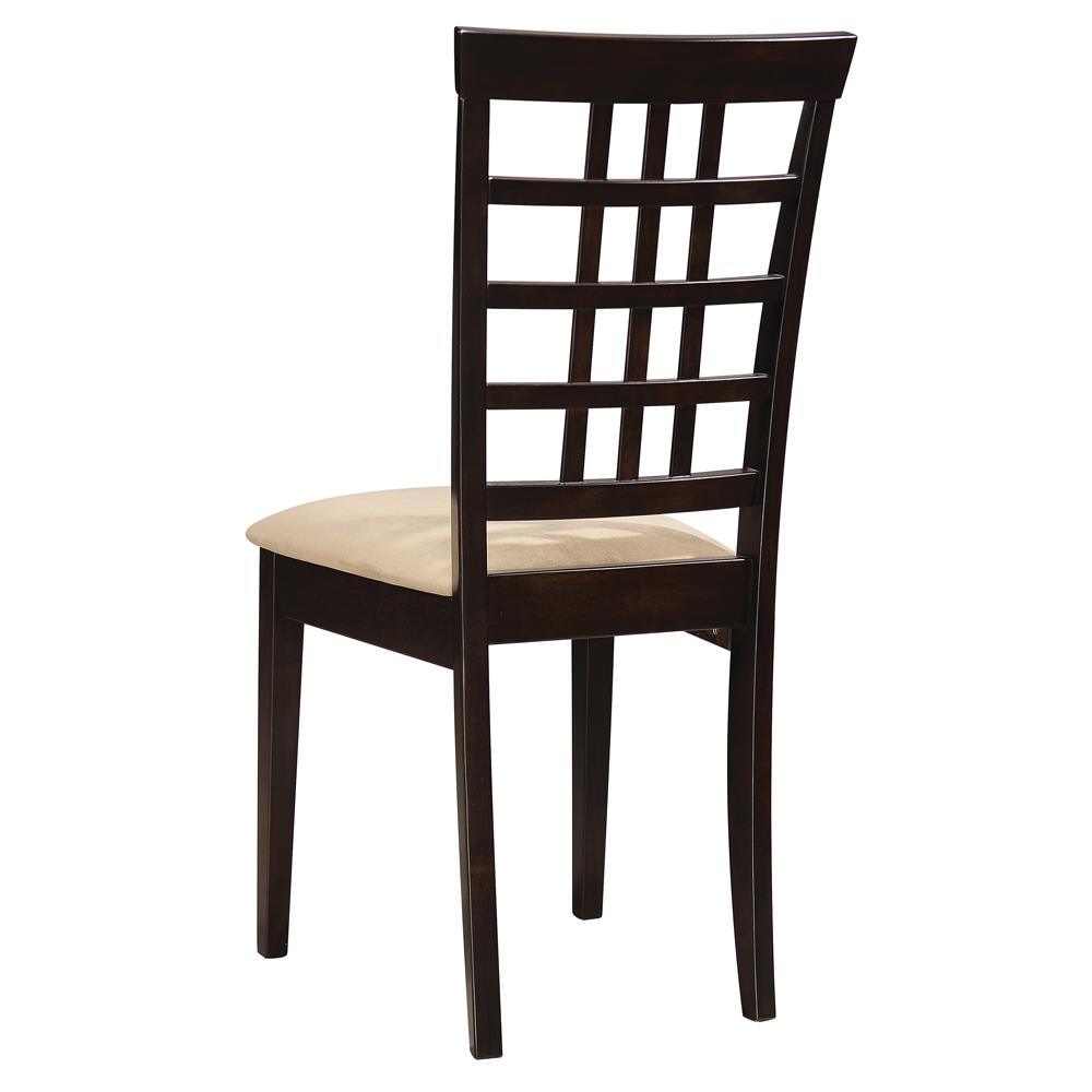 Kelso Cappuccino Lattice Back Dining Chairs, Set of 2 by Coaster at Eve Furniture