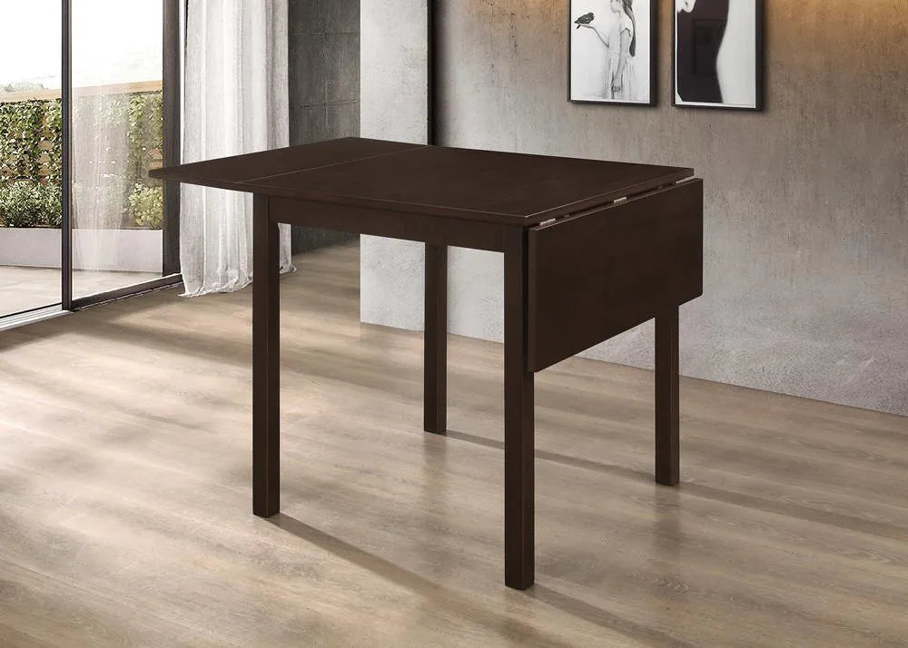 Kelso Cappuccino Rectangular Dining Table with Drop Leaf by Coaster at Eve Furniture