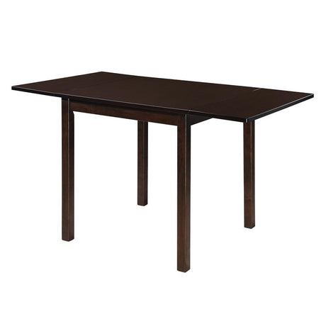 Kelso Cappuccino Rectangular Dining Table with Drop Leaf by Coaster at Eve Furniture
