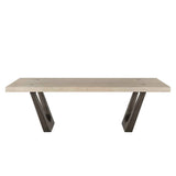 Kelso Natural/Black Dining Table by Classic Home at Eve Furniture